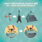 Lightweight Portable Tent-Peapod Camp Playard - Midnight: Carrying Bag, Folds for Easy Transport and Storage, Metal Frame