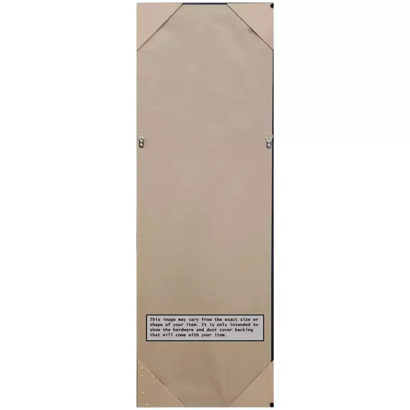 Thin Framed Full Length on the Door Mirror Black/Silver -: Polystyrene Frame, No Assembly Required