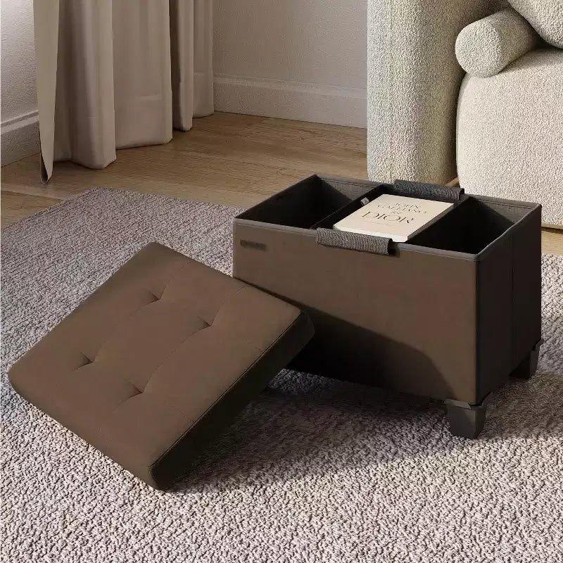 Storage Ottoman for Bedroom End of Bed, Velvet Storage Bench, Large Storage Ottoman Bench, Entryway Bench with Storage