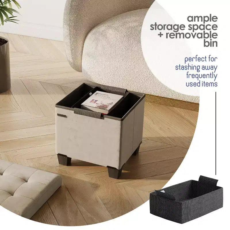 Storage Ottoman for Bedroom End of Bed, Velvet Storage Bench, Large Storage Ottoman Bench, Entryway Bench with Storage