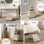 Storage Ottoman for Bedroom End of Bed, Velvet Storage Bench, Large Storage Ottoman Bench, Entryway Bench with Storage