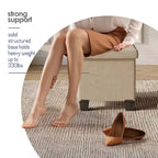 Storage Ottoman for Bedroom End of Bed, Velvet Storage Bench, Large Storage Ottoman Bench, Entryway Bench with Storage