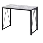 35 Antiqued White and Black Writing Desk