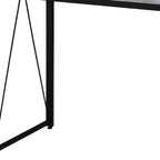 35 Antiqued White and Black Writing Desk