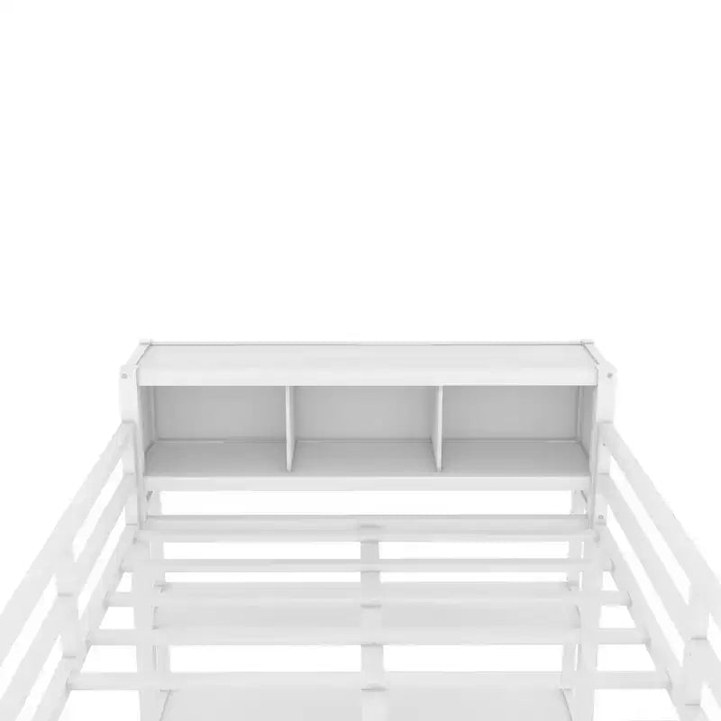 Full Size Loft Bed with Wardrobe & L-Shaped Desk,Heavy Duty Metal Bunk Beds with Storage Shelves,Modern Loft Beds for Teens & Adults