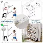 Shoe Storage Cabinet with Flip Drawers,Entryway Shoe Organizer with Drawer,Freestanding Hidden Narrow Shoe Rack Cabinet for Entryway,Hallway