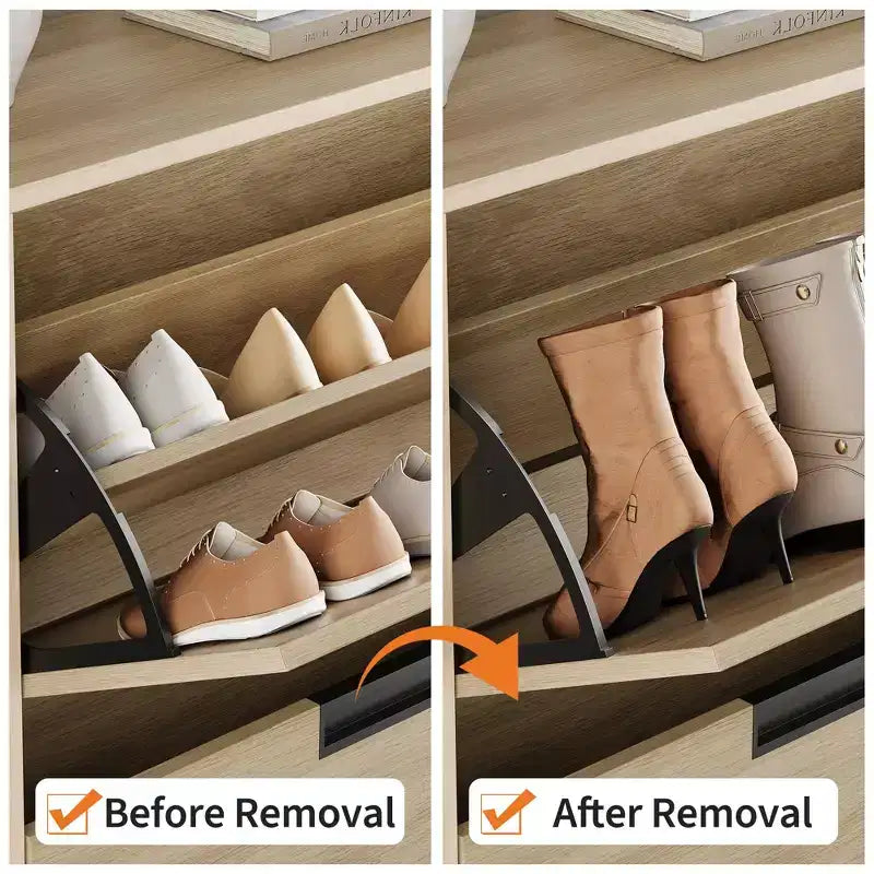 Shoe Storage Cabinet with Flip Drawers,Entryway Shoe Organizer with Drawer,Freestanding Hidden Narrow Shoe Rack Cabinet for Entryway,Hallway