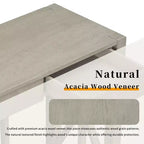 Modern Crisscross Console Table with 4 Spacious Drawers