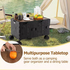 Large Foldable Utility Cart with 2-Tier Storage Crates 5 Rotate Wheels Metal Black/Pink/White