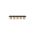 Black Boucle Fabric Bench