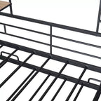 House Daybed with Trundle and Storage Shelf, Heavy Duty Bed Frame for Kids Teens Adults
