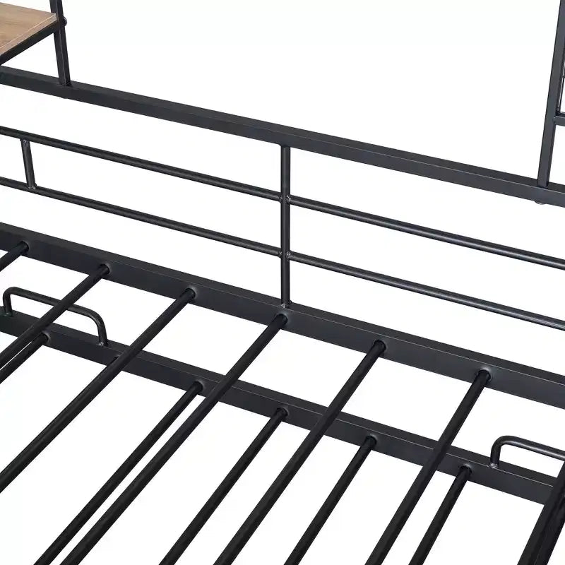House Daybed with Trundle and Storage Shelf, Heavy Duty Bed Frame for Kids Teens Adults