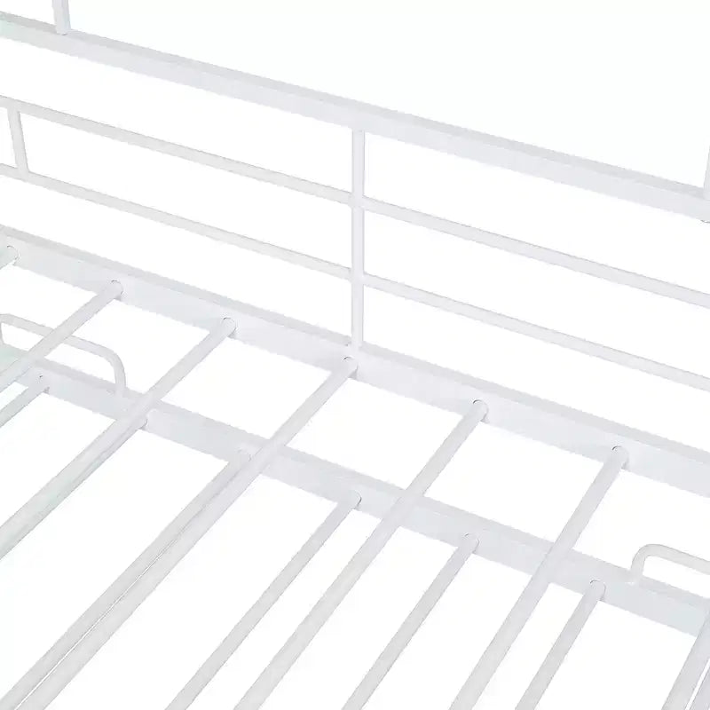 House Daybed with Trundle and Storage Shelf, Heavy Duty Bed Frame for Kids Teens Adults