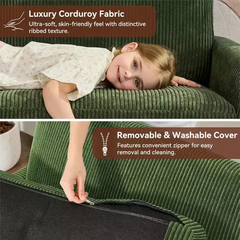 Loveseat Sofa, Memory Foam Cushion with Tool-Free Setup, Mid-Century Modern Design for Small Spaces