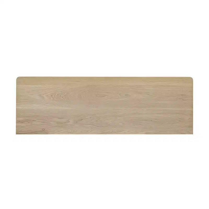 4-Door Sideboard Cabinet with Storage, Unique Arc Handles and Adjustable Shelves for Dining and Living Room, Natural