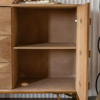 Modern 9 Drawers Dresser, Light Wood Chests of Drawers, TV Stand for Bedroom, Living Room, Hallway