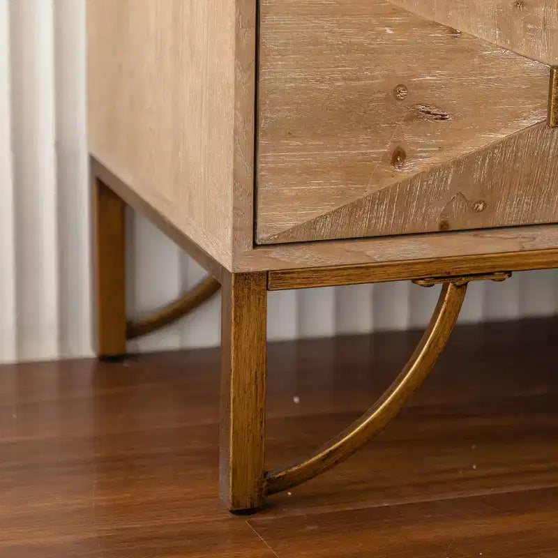 Modern 9 Drawers Dresser, Light Wood Chests of Drawers, TV Stand for Bedroom, Living Room, Hallway