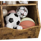 3-Tier Kids Bookshelf & Toy Storage Cabinet, Multi-Cubby Organizer for Bedroom, Playroom, Classrooms