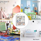 3-Tier Kids Bookshelf & Toy Storage Cabinet, Multi-Cubby Organizer for Bedroom, Playroom, Classrooms