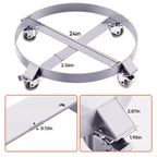 55 Gallon Drum Dolly, 1,000 Pound Capacity Barrel Dolly with Steel Frame 4 Swivel Casters Wheel, Barrel Cart