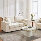 71 Oversized Cloud Couch, 93 Pounds Mid Century Chenille Sofa, No Assembly Required & Deep Seat