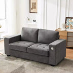 71 Oversized Cloud Couch, 93 Pounds Mid Century Chenille Sofa, No Assembly Required & Deep Seat
