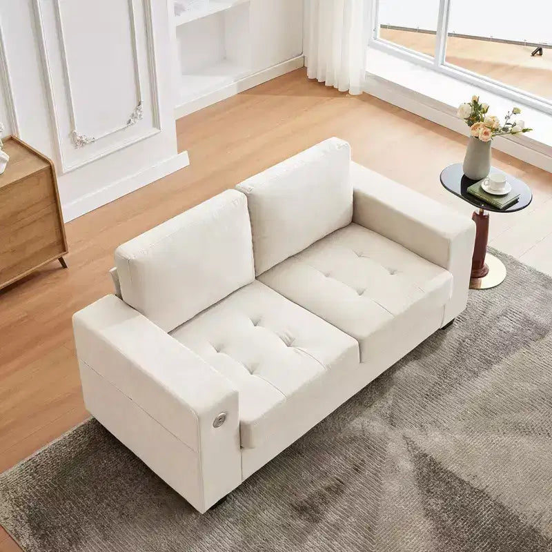 71 Oversized Cloud Couch, 93 Pounds Mid Century Chenille Sofa, No Assembly Required & Deep Seat