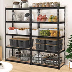 5-Tier Industrial Shelves C 30x12x60 Inch Heavy Duty Garage Storage Rack with 2000LB Capacity