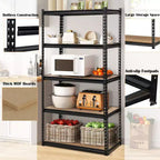 5-Tier Industrial Shelves C 30x12x60 Inch Heavy Duty Garage Storage Rack with 2000LB Capacity