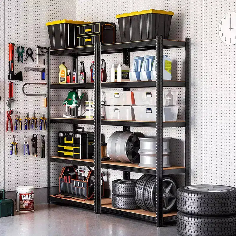 5-Tier Industrial Shelves C 30x12x60 Inch Heavy Duty Garage Storage Rack with 2000LB Capacity