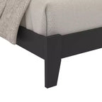 Queen Platform Bed with Headboard Black
