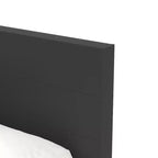 Queen Platform Bed with Headboard Black