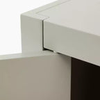 Bathroom Storage Cabinet Wooden Wall-Mounted Cabinets for Home, Small Space, Gray, 26*22*