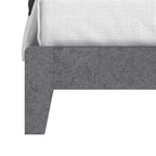 Queen Bed with Headboard Concrete Cool Grey