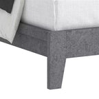 Queen Bed with Headboard Concrete Cool Grey