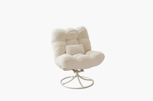 360 Swivel Winter Rattan Rocking Chair, All-Weather Wicker Lounge Chair with Thick Seat Cushion and Metal Rocking Base for Indoor & Outdoor