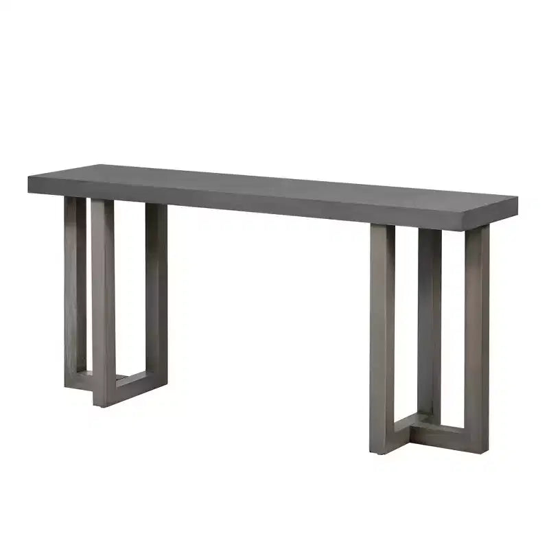 Modern Console Table with Solid Wood Legs, Elegent Entryway Table with Thick Tabletop, Hallway Table for Living Room, Bedroom
