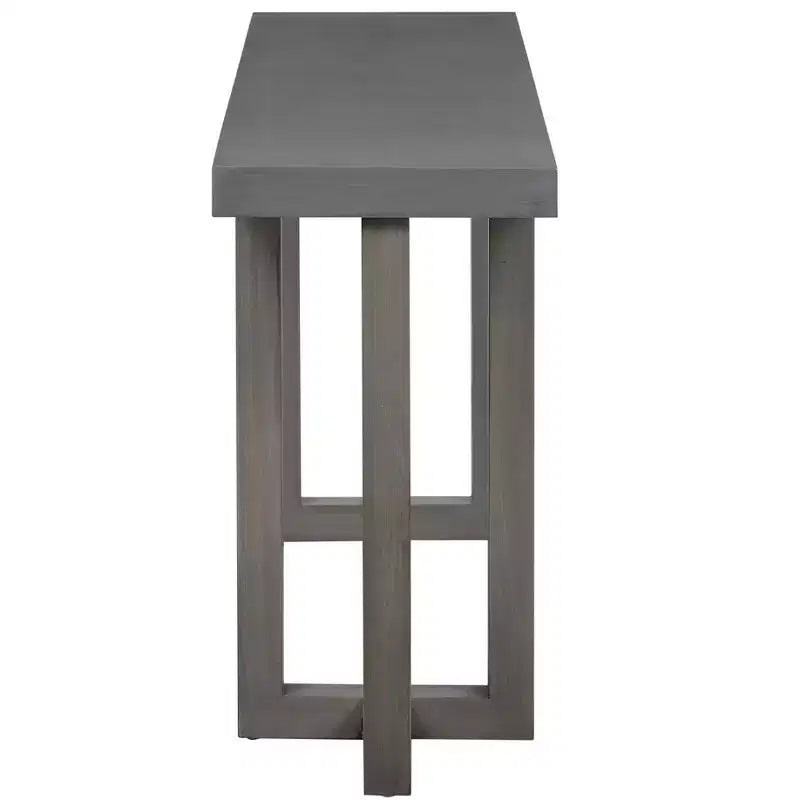Modern Console Table with Solid Wood Legs, Elegent Entryway Table with Thick Tabletop, Hallway Table for Living Room, Bedroom