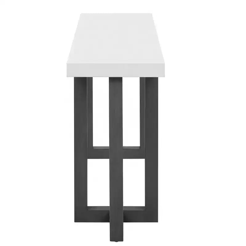Modern Console Table with Solid Wood Legs, Elegent Entryway Table with Thick Tabletop, Hallway Table for Living Room, Bedroom