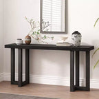 Modern Console Table with Solid Wood Legs, Elegent Entryway Table with Thick Tabletop, Hallway Table for Living Room, Bedroom