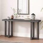 Modern Console Table with Solid Wood Legs, Elegent Entryway Table with Thick Tabletop, Hallway Table for Living Room, Bedroom