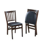 School House Folding Chair Espresso Brown