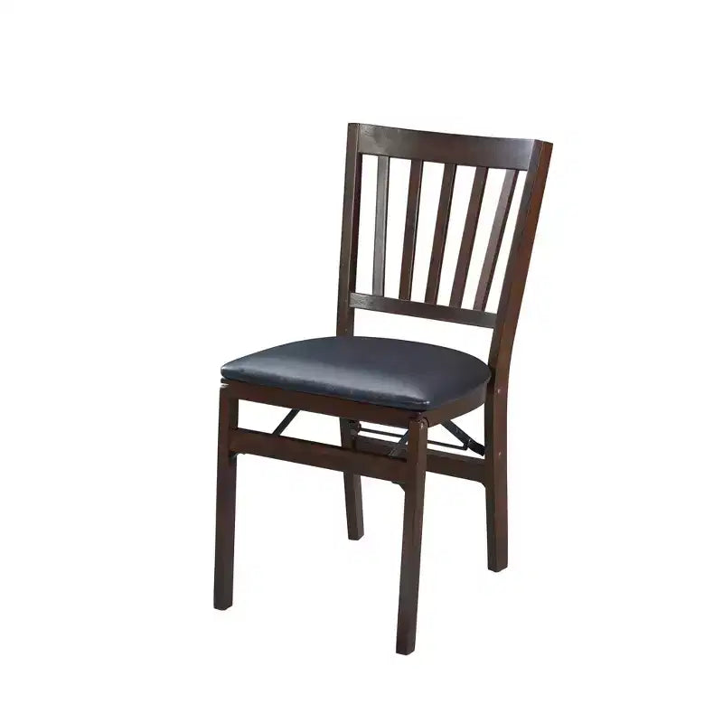 School House Folding Chair Espresso Brown