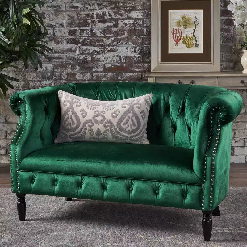Scroll Arm Loveseat