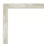 Crackled Narrow Framed Bathroom Vanity Wall Mirror Metallic