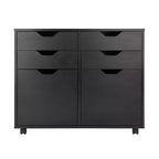 Armoire de rangement mobile à 2 sections