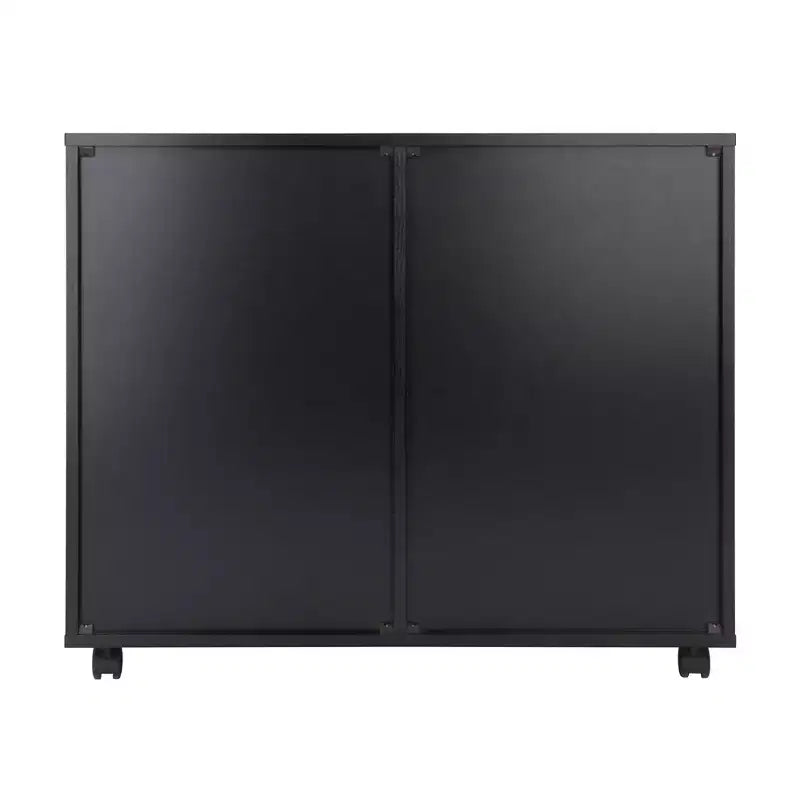 2 Sections Mobile Storage Cabinet