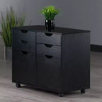 Armoire de rangement mobile à 2 sections